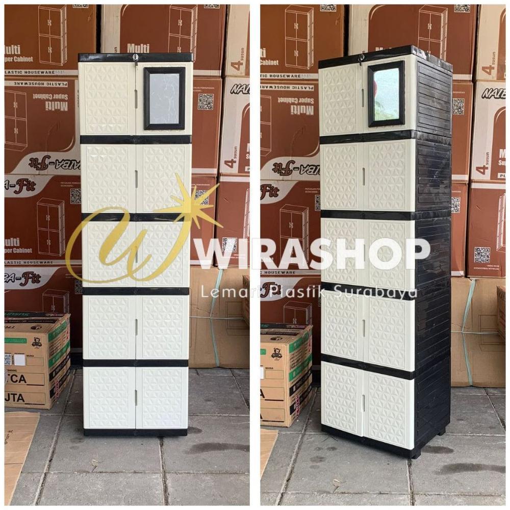 Bergaransi Lemari Pakaian Plastik Mini Tabitha Small Series New Diamond Gemini Gantung Serbaguna Kun