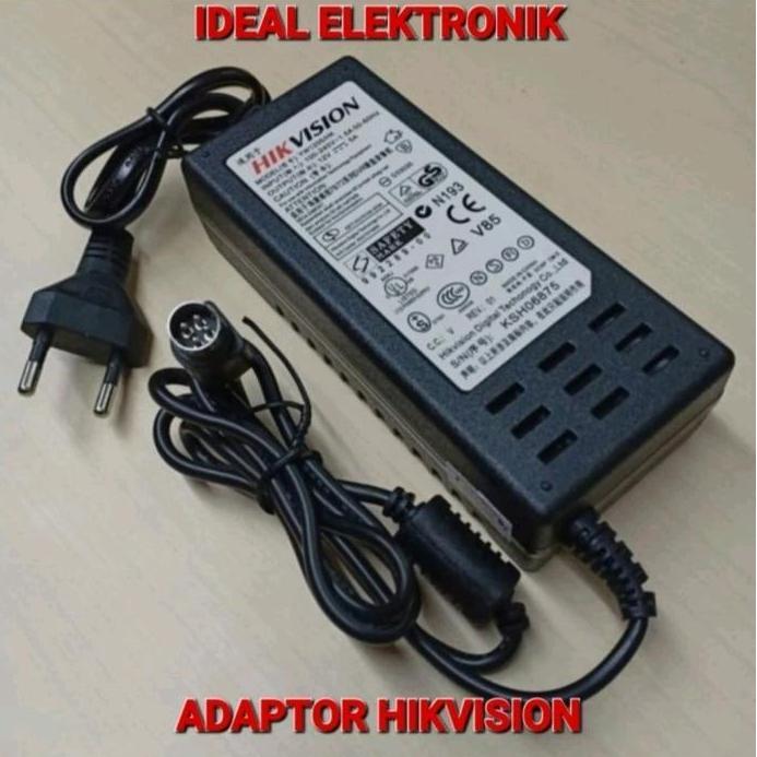 Adaptor hikvision 12V 5A 4 pin DVR Adaptor NVR CCTV Adaptor HIKVISION