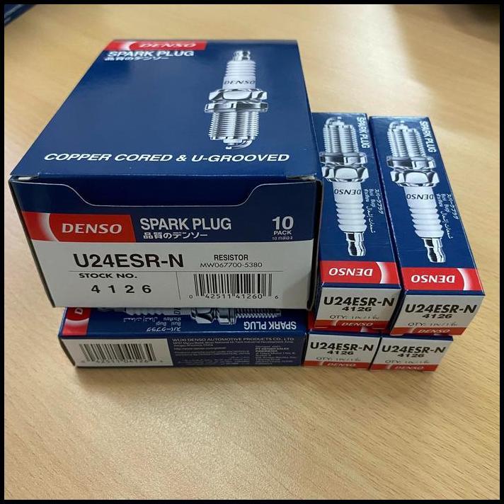 DISKON BUSI VIXION / JUPITER MX-KING / THUNDER EN125 ORI DENSO U24ESR-N 