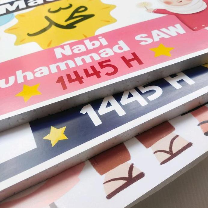 BOARD STEROFOAM MAULID NABI MUHAMMAD DEKORASI PAWAI DAN BACKDROP PHOTOBOOTH murah