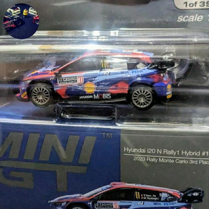 New  Diecast Mini GT Hyundai i20 Nrally1 Hybrid #11 2023 Rally Monte Carlo 3rd no 710 Blister