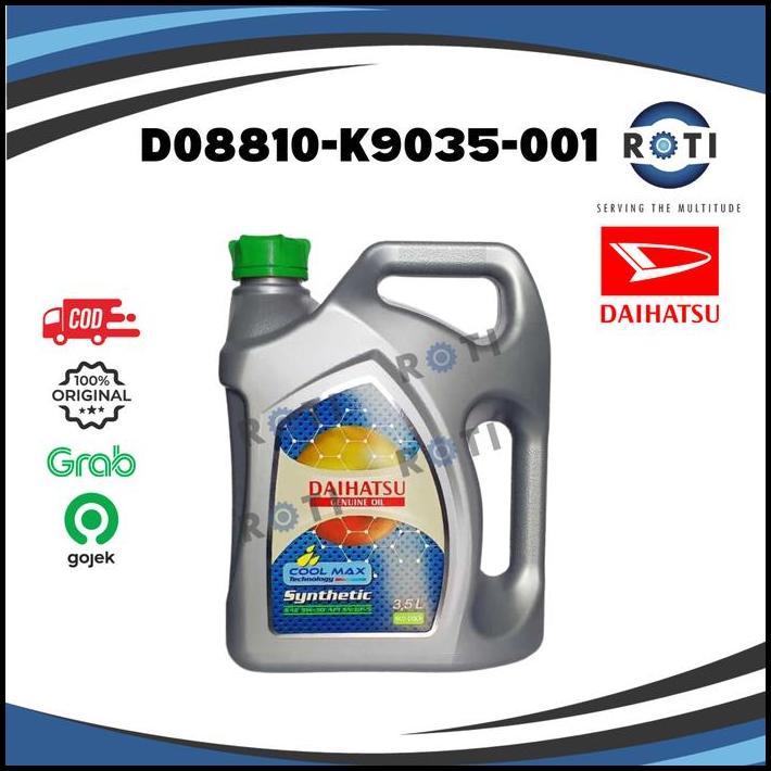 TERBARU OLI MESIN DAIHATSU 5W-30 SN/GF-5 3,5 LITER SYNTHETIC 08810-K9035-001 