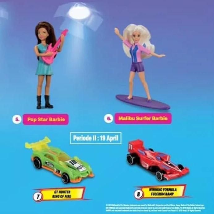 New  Happy Meal Mcd Mcdonald Hot wheels Fulcrum ramp ring of fire d muscle