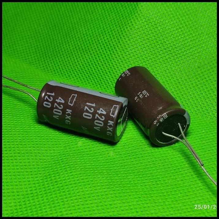 TERBARU KAPASITOR CAPASITOR ELKO ELCO 120UF 420V 120UF ORIGINAL