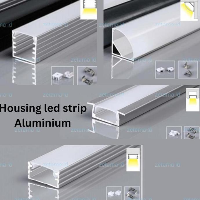 Leggero- Cover Led Aluminium Profile Led Strip Chanel Panjang 2 Meter