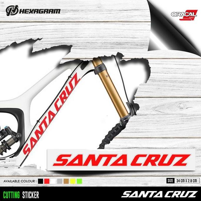 TERLARIS CUTTING STICKER FRAME SEPEDA SANTA CRUZ | STIKER SEPEDA SANTA CRUZ