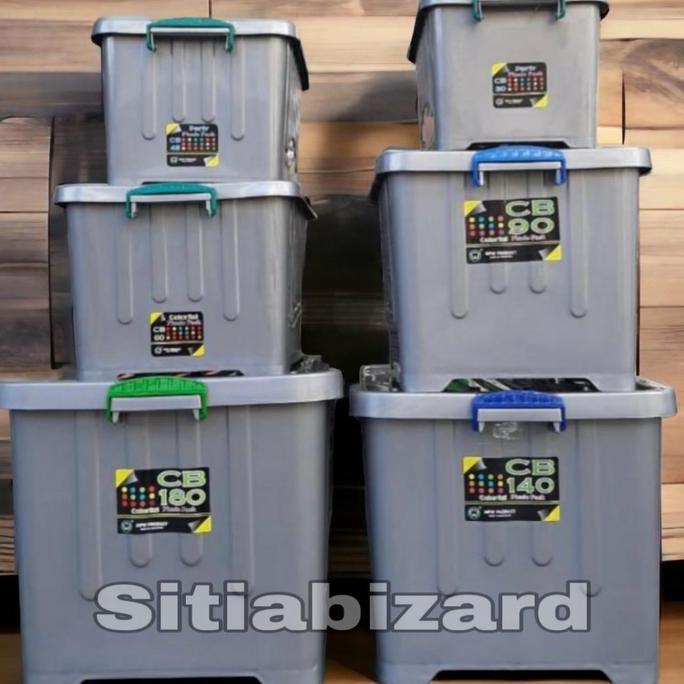 Container Box CB60,CB90,CB140,CB180 Silver / Box Abu - Abu