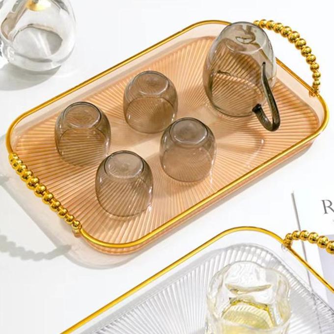 Cucinare- [Cod] Aesthetic Tray Nampan/Nordic Luxuryb Tray 33Cm/ Nampan Aesthetic Plastik/Acrylic Nam