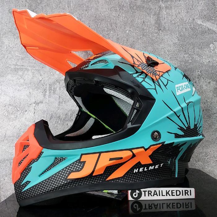 Jpx Cross X34 Dop Toska Fox1 Helm Trail Google Original Dan Terpercaya