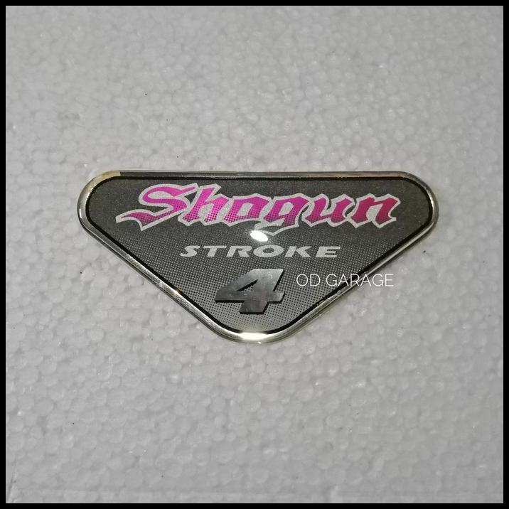 TERLARIS EMBLEM 4 STROKE STRIPING PANEL DADA DEPAN SUZUKI SHOGUN FD110 ORI SGP !!!!
