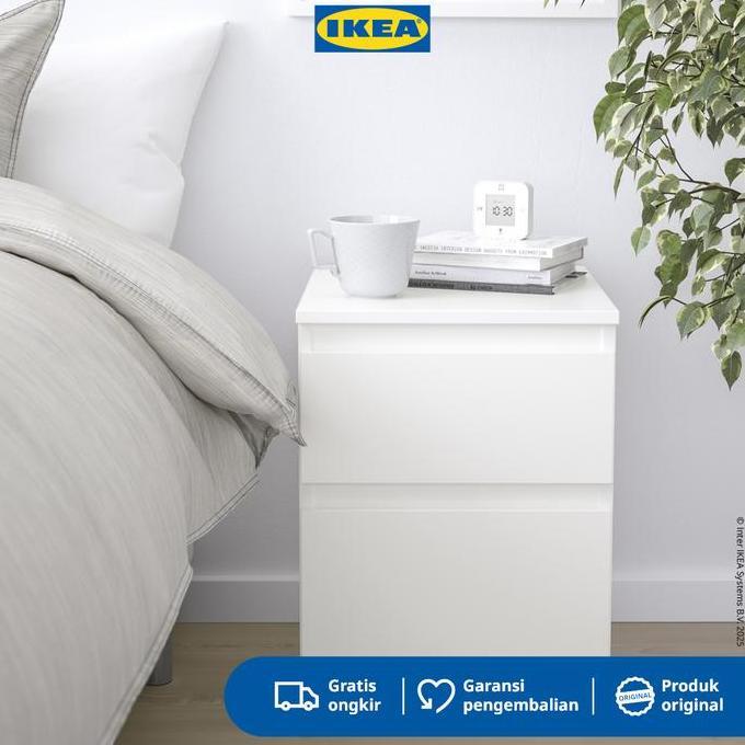 IKEA KULLEN Lemari 2 Laci Putih Minimalis 35x49 cm Furniture