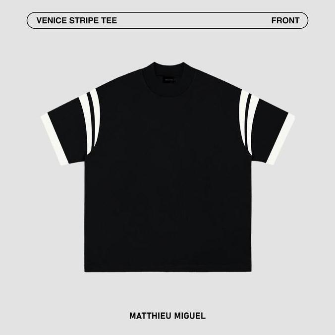 MATTHIEU MIGUEL - VENICE STRIPE TEE - 220GSM