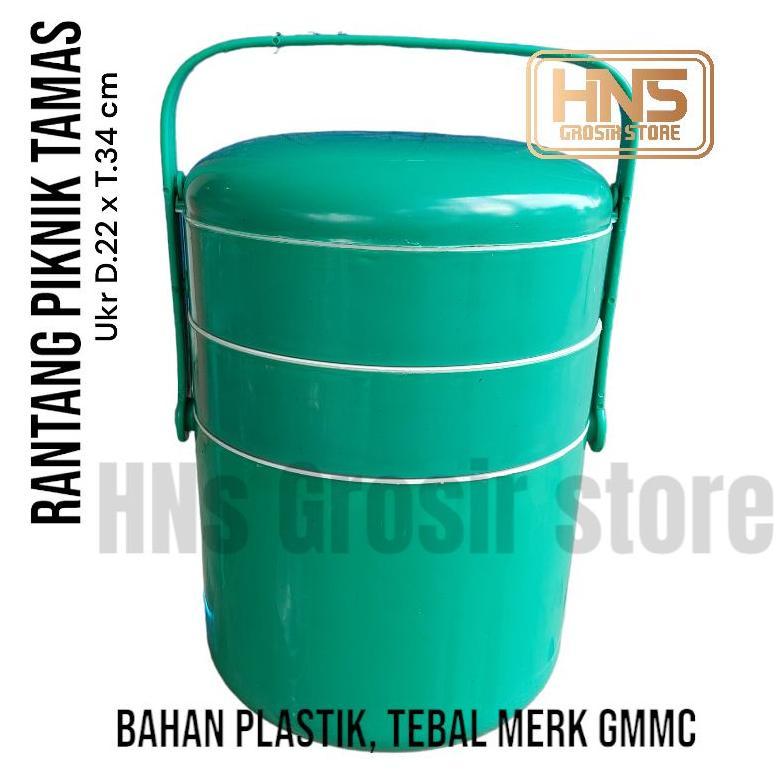 Terbaru Rantang Piknik Bekal Makanan Tamas Gmmc Plastik Susun 3 Grosir