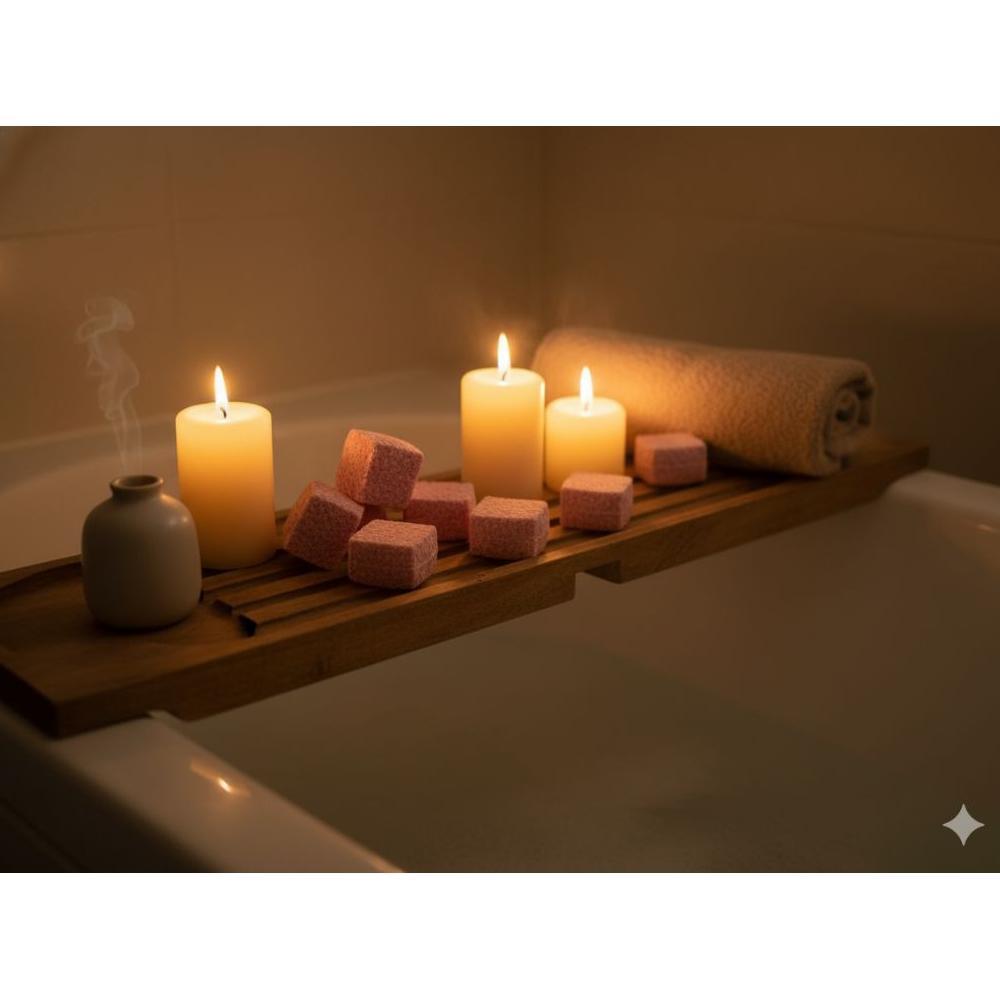 BESTPROMO Strawberry Milkshake Bubble Bath Bomb 10 Cube Busa Melimpah Wangi Manis | Spa Mandi Busa A