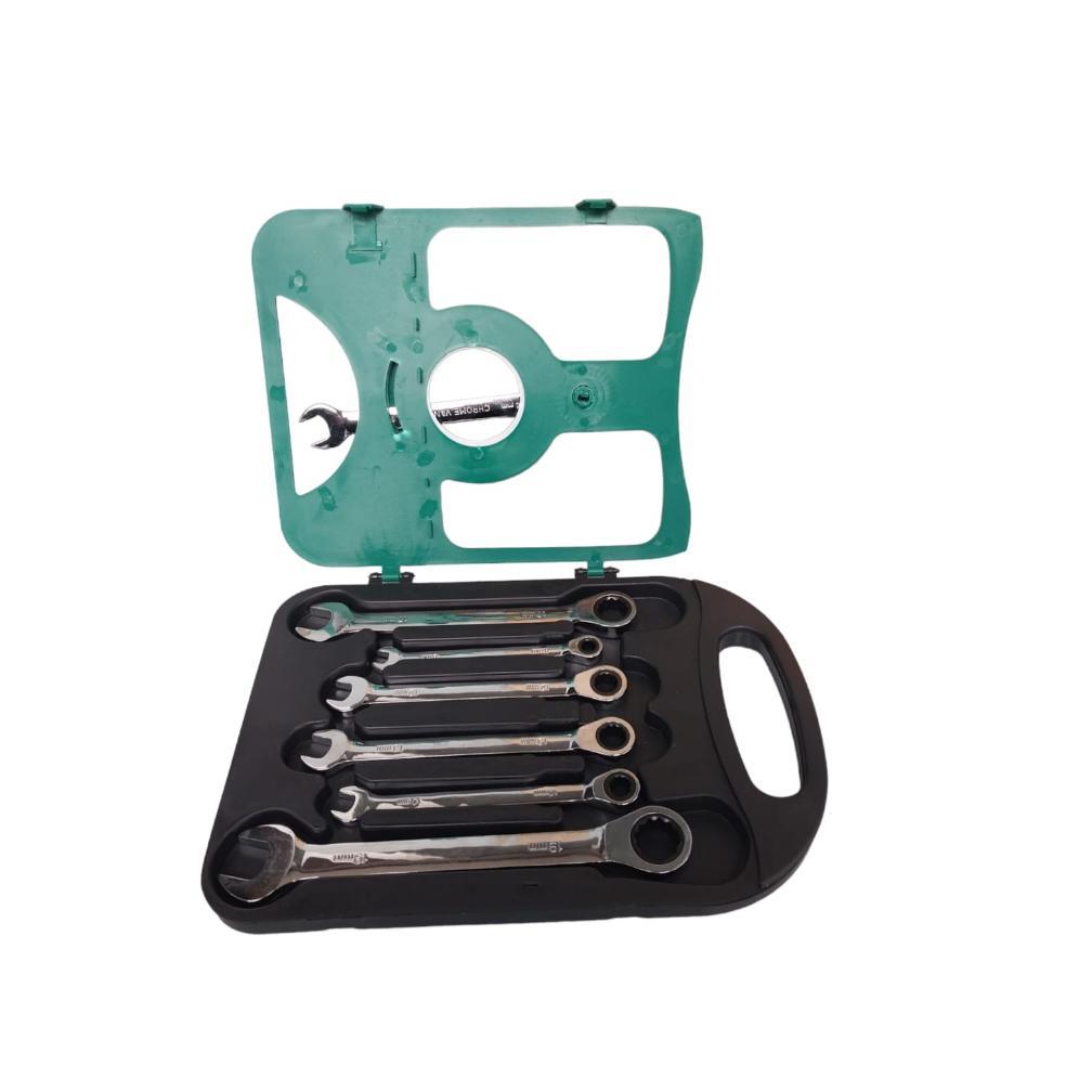 Premium Belter Kunci Ring Pas Set 7Pcs Kunci Ring 8-19Mm Wrench Rachet