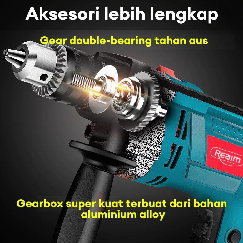 promo reaim 13mm bor dan gerinda mesin bor listrik mesin gerinda listrik mesin gerinda tangan paket 