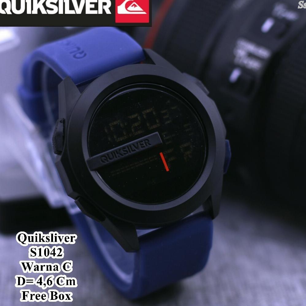 termurah jam tangan pria quiksilver digital ocean stainless steel