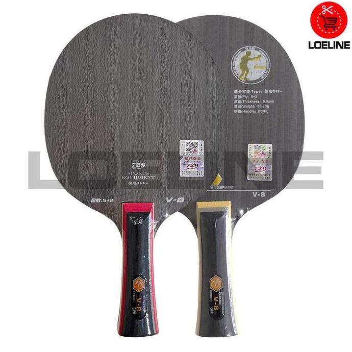 Kayu Bet Bat Pingpong Hitam Tenis Meja RITC 729 Friendship V-8 Bagus