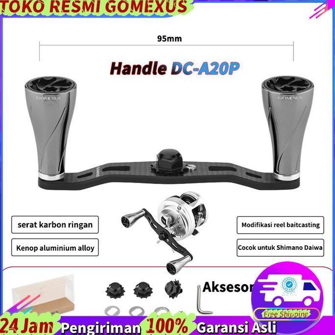 NEW Gomexus DC-A20P Twin Handle Reel BC 95mm Anti Selip & Korosi untuk Ikan Gabus Toman & Ikan Besar