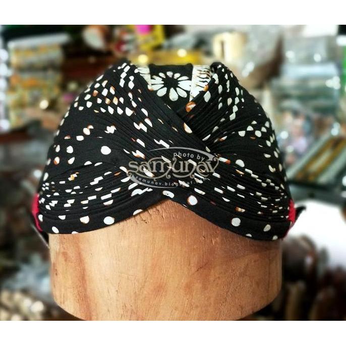 Blangkon Jawa Jogja Mataram Motif Macan Tutul Ksatrian Batik Cap WAR