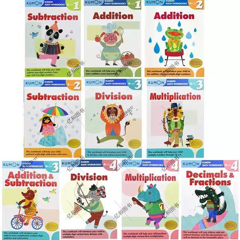 [Edu] Buku Edukasi Anak Kumon Math Workbook Buku Matematika Belajar Berhitung Untuk Anak