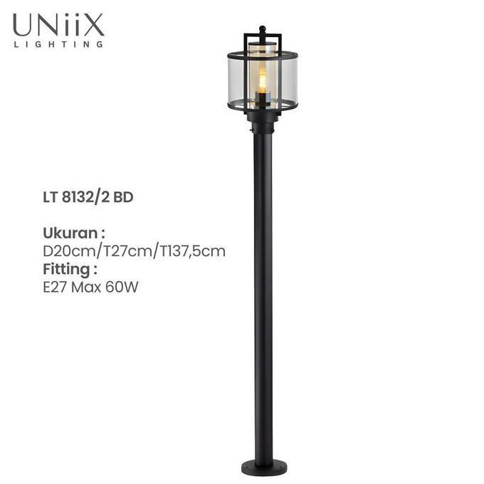 UNiiX - LT6132 | Lampu Taman Standing Model Minimalist Untuk Halaman Outdoor Lampu Taman Tiang Minim