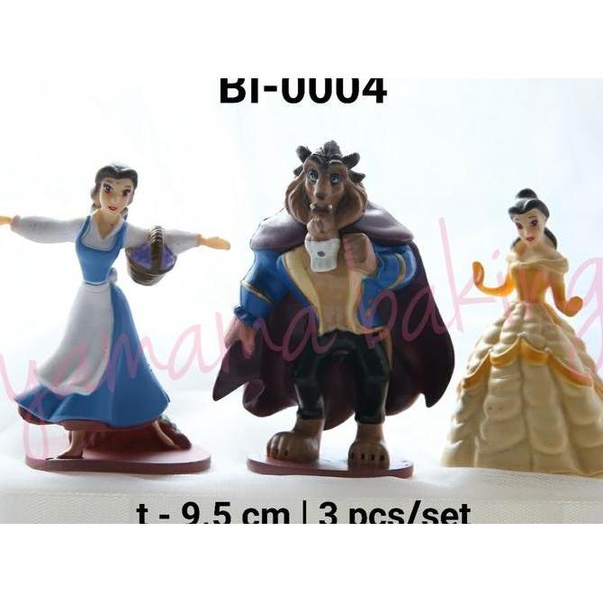 BI-0004 Topper figurine mainan beauty and the beast princess belle