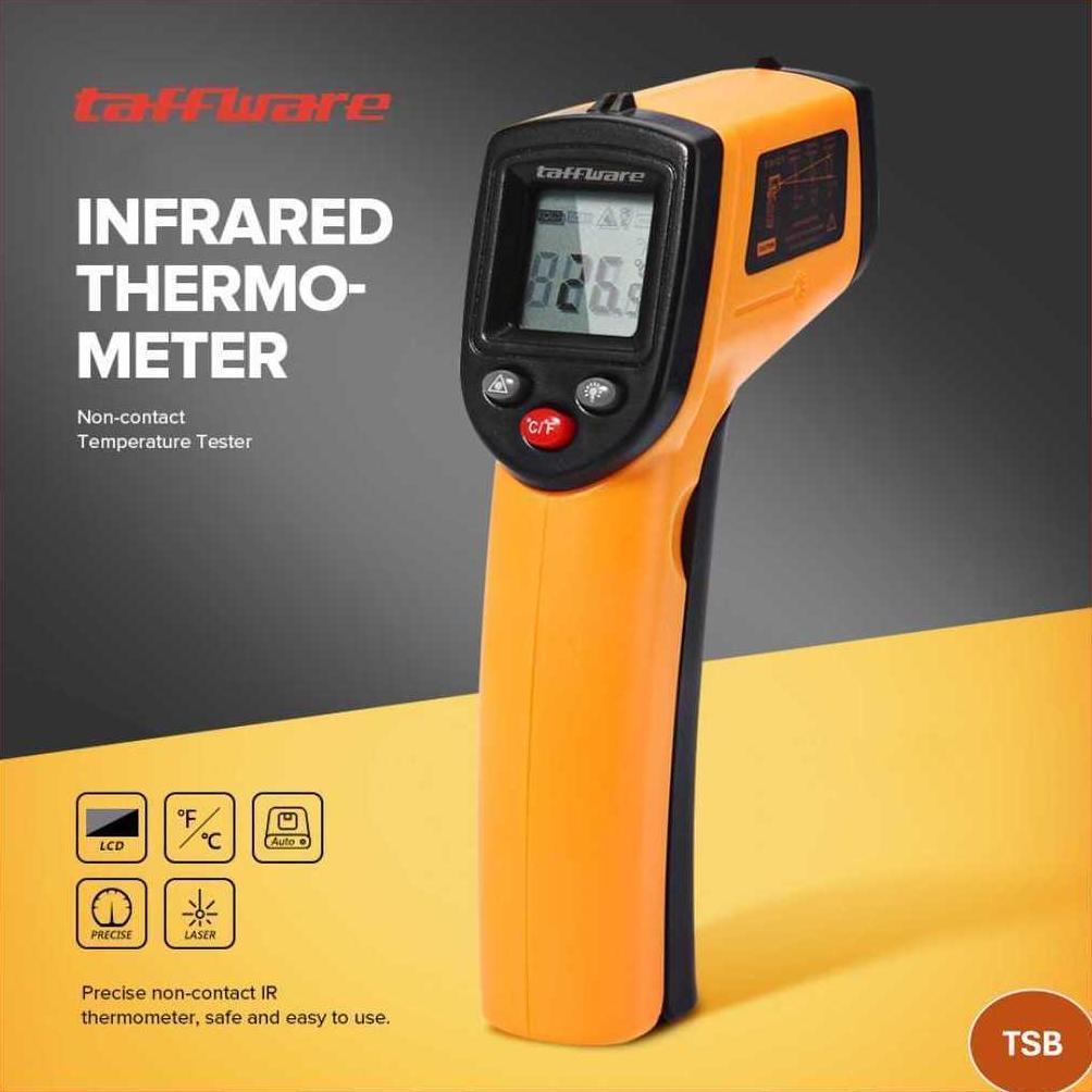Terlaris Taffware Thermogun Thermometer Industrial Laser Infrared NonContact - GM320 (CX6000 Series)