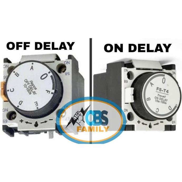 Chint Time Delay Contact Block On Delay F5-T2 Off Delay F5-D2 Timer On-Off Delay