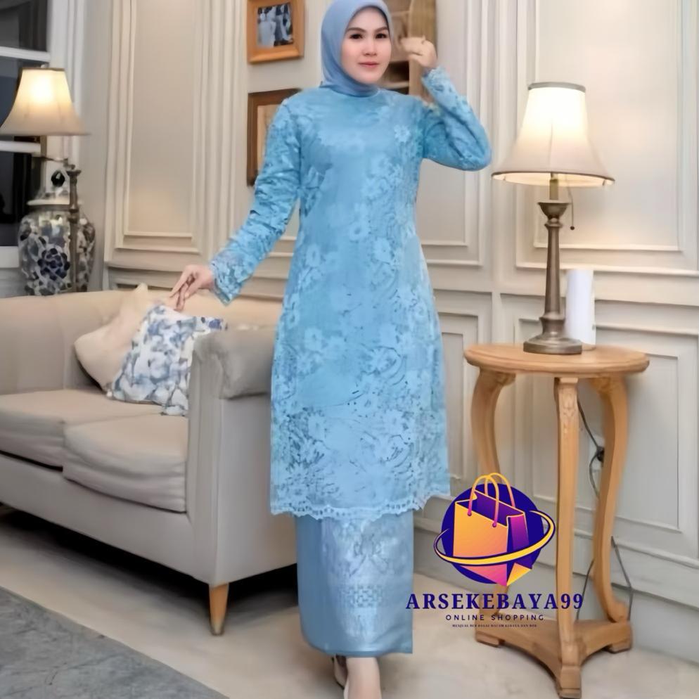 CUCI GUDANG Setelan Kebaya Brokat/Kebaya Set Rok Songket/Kebaya Tunik Brokat/Kebaya Kurung/Baju Kuru