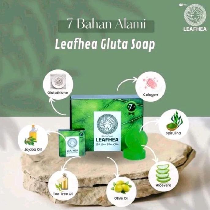 READY [1-BOX ISI 16-PCS] SABUN LEAFHEA GLUTHA N SOAP ORIGINAL BPOM Membersihkan Mencerahkan Wajah