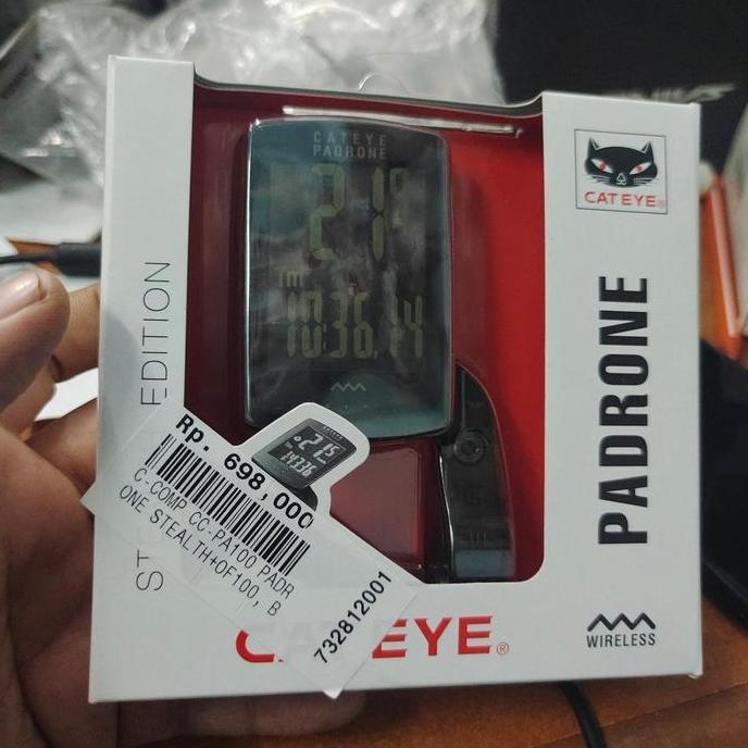 Speedometer Cateye PADRONE STEALTH Comp CC-PA100 + OF100