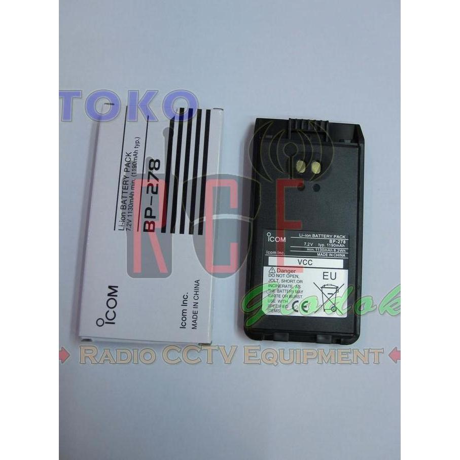 Promo Baterai Battrey Icom Bp278 Bp-278 Handy Talkie Icom Ic V88 U88 Lithium