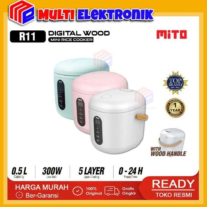 Mito Rice Cooker Mini R11 Kapasitas 0.5Liter | Rice Cooker Mini Mito R 11 | Mito Rice Cooker R-11 Ga