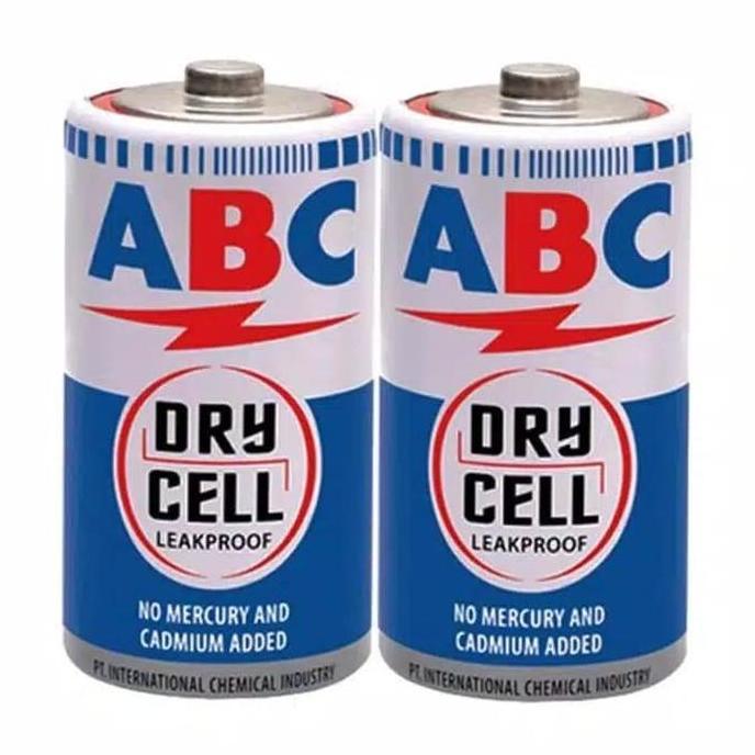 Grosir Batu Baterai Batre Battery Abc Biru Sedang Senter R14 (2 Pcs) Tipe C