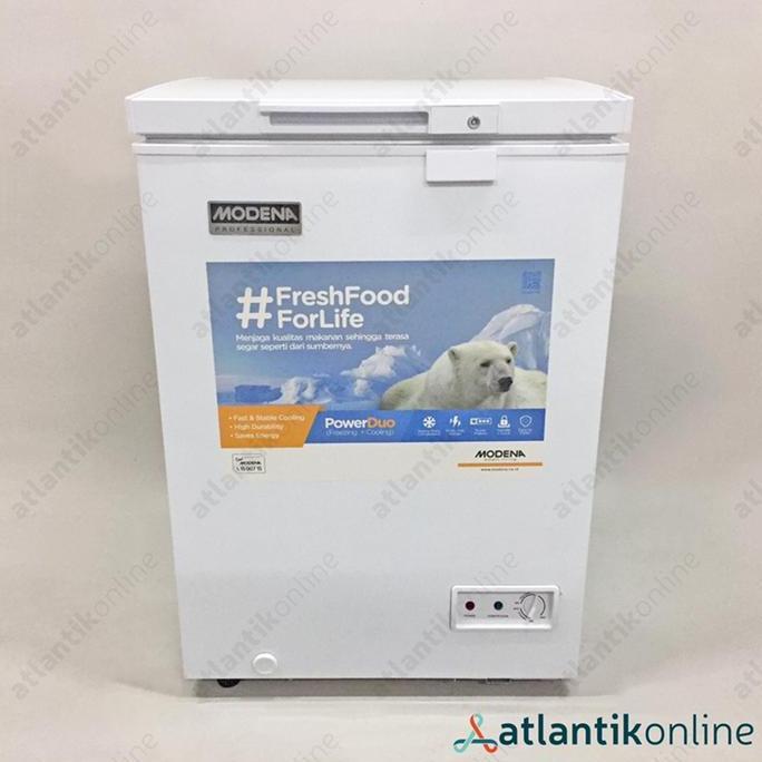 NEW Chest freezer box lemari pembeku 100 Liter MODENA MD 10 W MD10W [BDG]