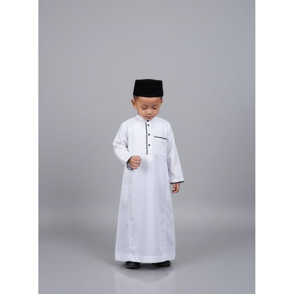 HOT Jubah Anak Laki-Laki Umur 1 - 12 Tahun Gamis Jubah Anak Polos Lengan Panjang