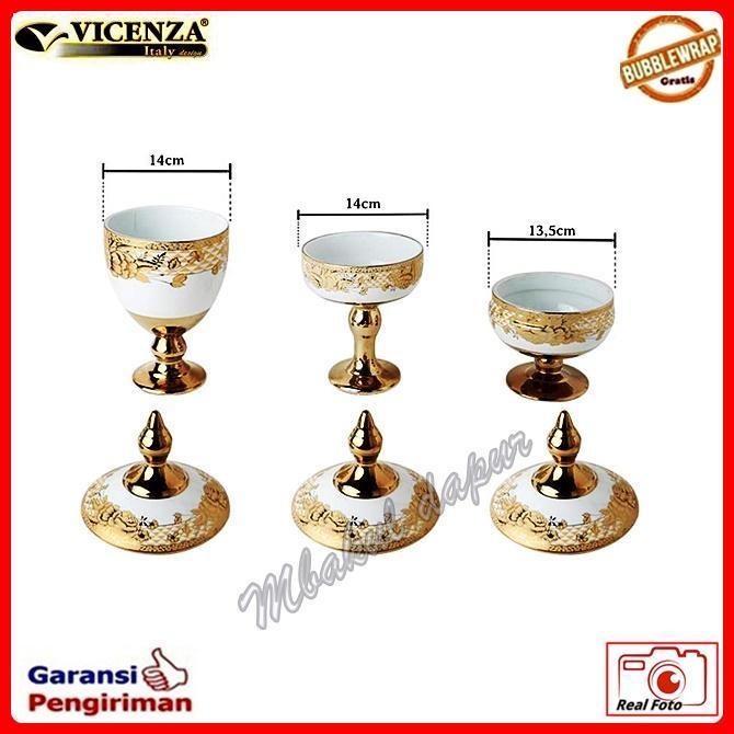 Toples Lebaran Set Toples Piala Set Toples Keramik Kedap Udara Turki Style  Vicenza TCRt 383