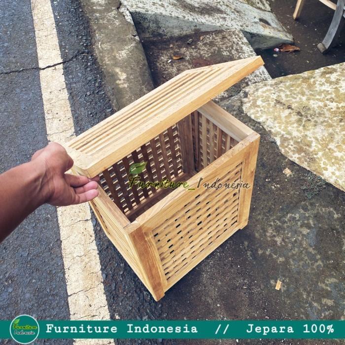 Tempat Pakaian Kotor Kayu Jati / Rak Baju/ Keranjang Baju Kotor