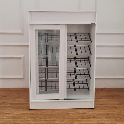 RAK SANDAL KACA RAK SEPATU LEMARI SANDAL LEMARI SEPATU HUGA 4700 425