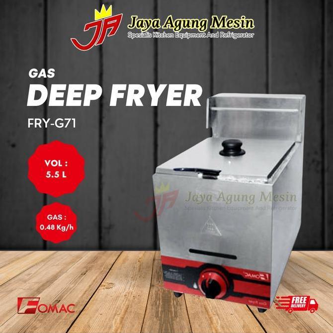 TERMURAH - Gas Deep Fryer / Penggorengan Gas Fomac FRY-G71