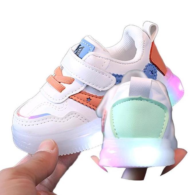 NEW SEPATU ANAK LAKI LAKI PEREMPUAN LED / SNEAKER ANAK LED PEREMPUAN LAKI LAKI USIA 1 - 5 TAHUN/ FRE