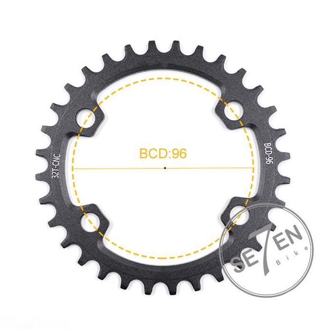 PEDAL ADDICT Asymmetric 96 BCD Chainring