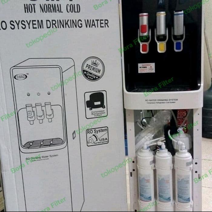 Mesin RO Dispenser Panas Dingin Biasa Cisso