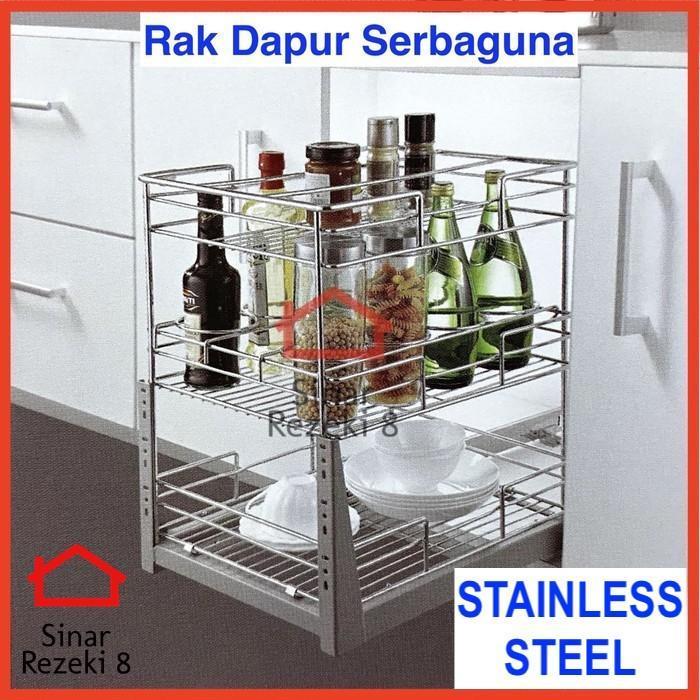 Rak Tarik Dapur Vitco XC 29022F STAINLESS / Bumbu Botol Kitchen 29022