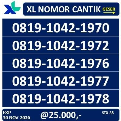 Nomor Cantik Xl Seri Tahun Segel