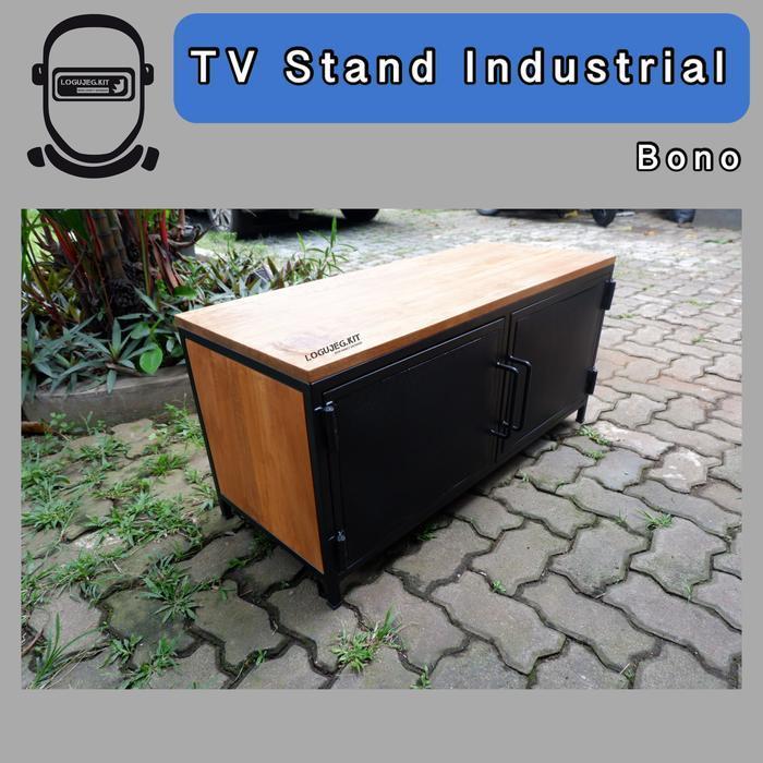 Bono TV Stand Table / Meja TV / Meja Serbaguna Kayu Besi Industrial