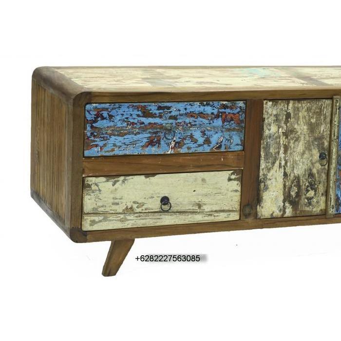 Meja Tv Scandinavian Kayu Bekas Kapal