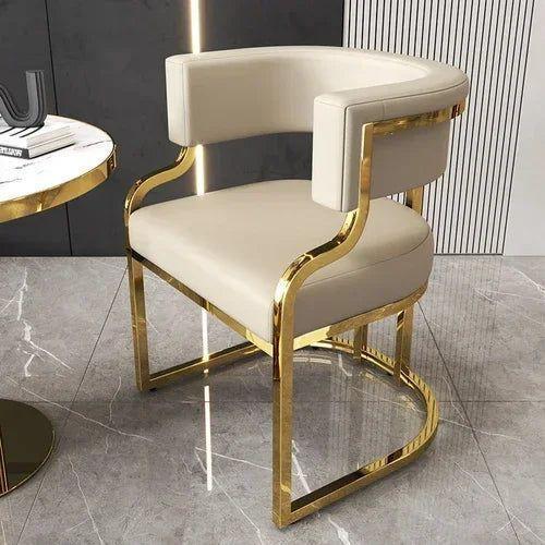 Kursi makan stainless modern-Dining chair stainless gold-Kursi makan mewah stainless gold-kursi maka