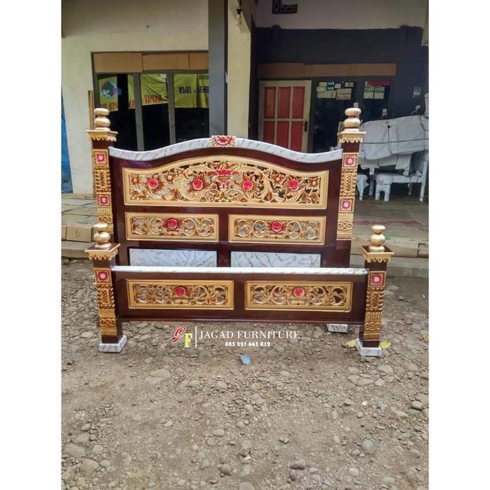 dipan ukir tempat tidur kamar set ranjang kayu jati dipan minimalis